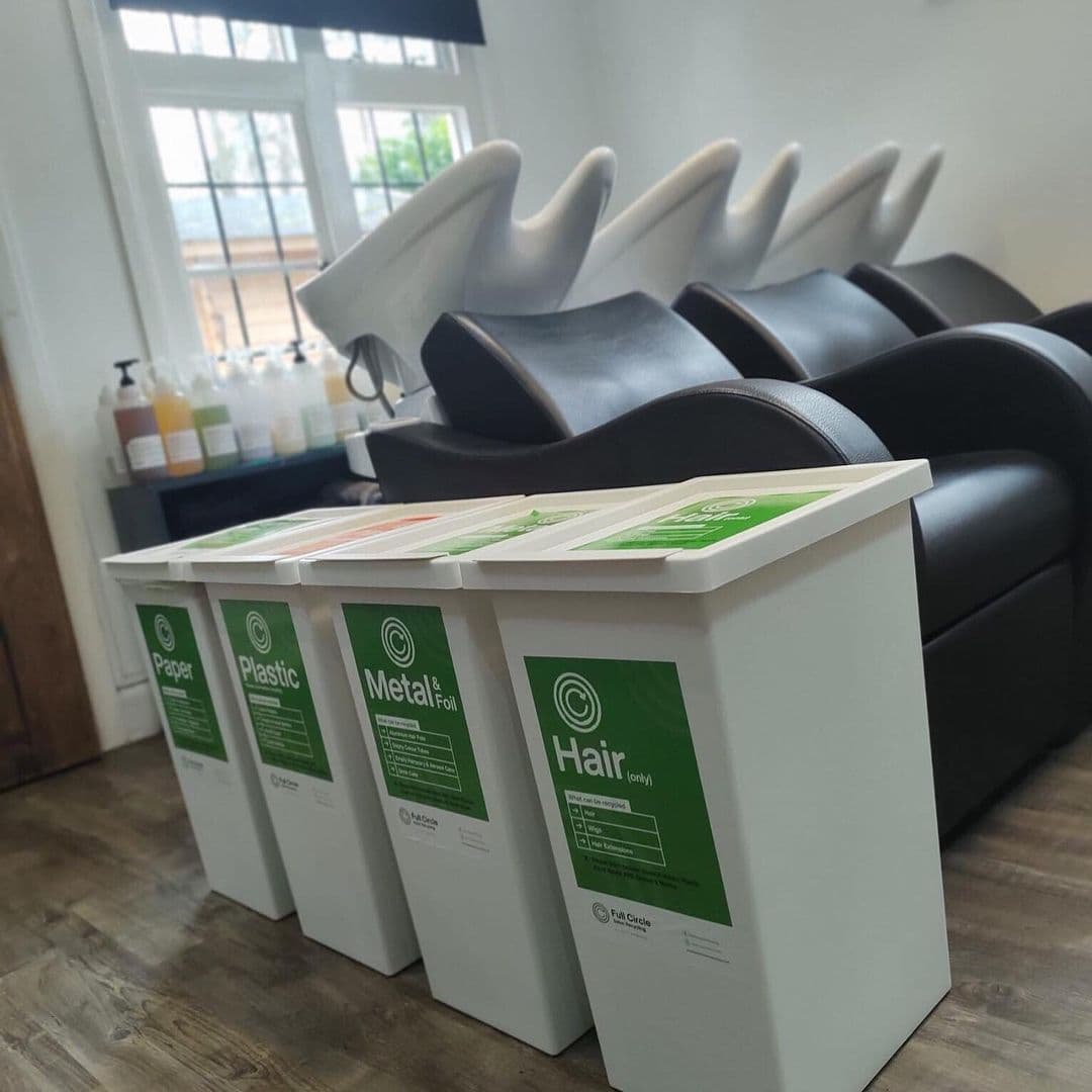 Full Circle salon recycling bins